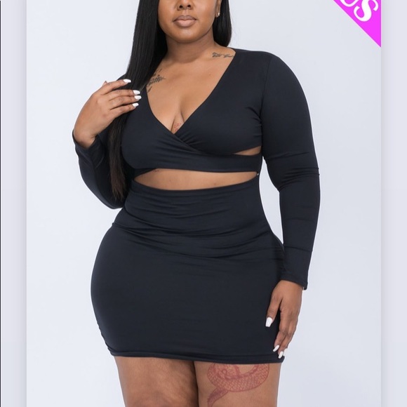 Black crisscross dress - Picture 1 of 1